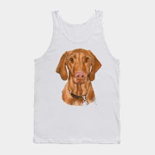 Young Vizsla Puppy Dog from sketch to portrait Tank Top